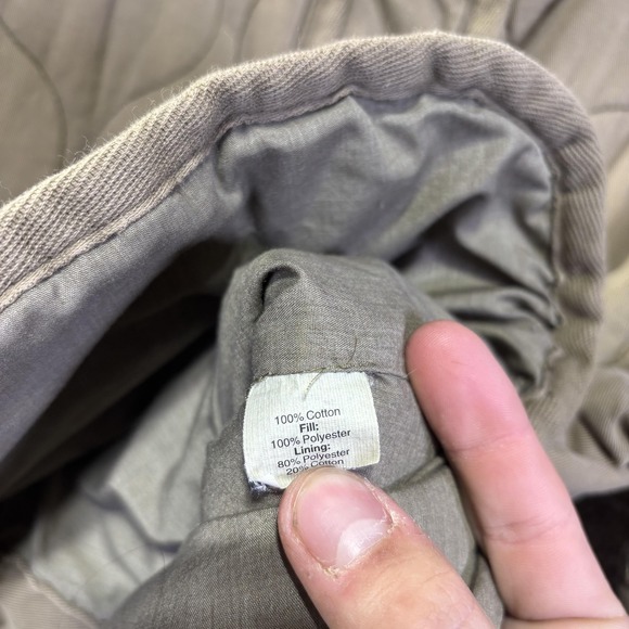 Madewell Jacket Womens Small Green Quilted Twill Collarless Snap Pockets Liner - Picture 3 of 8